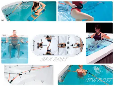 Водные тренажеры для плавательных спа бассейнов